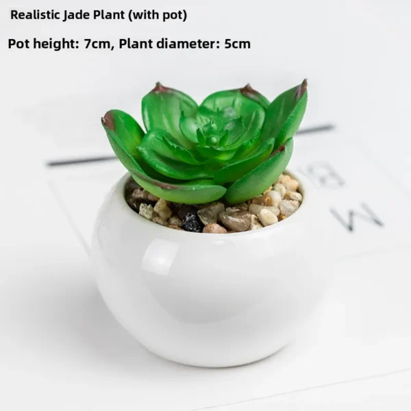 Nordic Artificial Succulent Plant – Cute Small Potted - Image 12