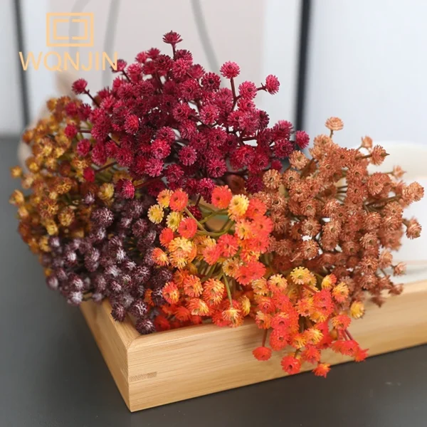 Winter Baby’s Breath Bouquets – 3PCS Retro Artificial Flowers - Image 5