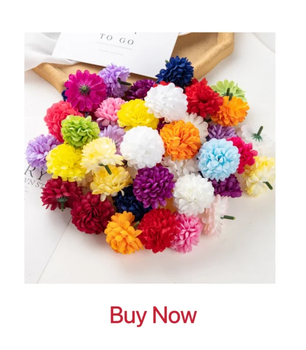Silk Dahlia & Rose Artificial Bouquet for Weddings & Decor - Image 21