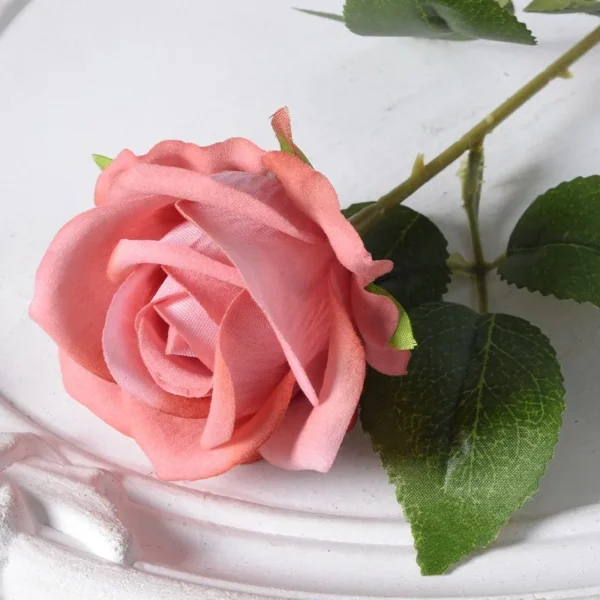 50pcs Velvet Artificial Rose Bouquet – Realistic Decor - Image 14