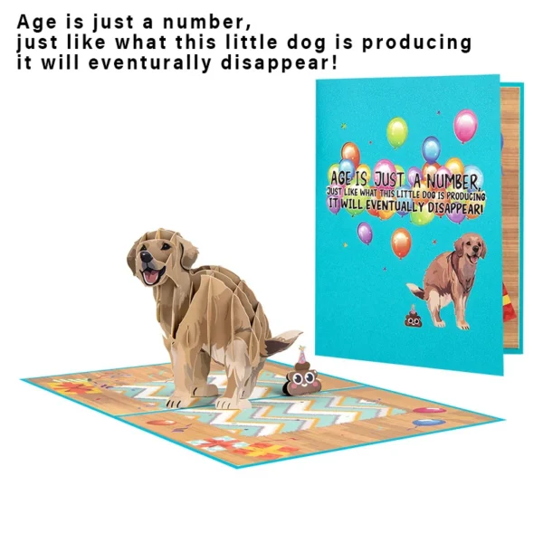 3D Pop-Up Birthday Greeting Card with Cake & Piano Design - Image 23