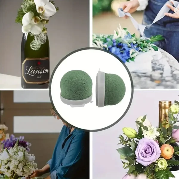 12pcs Mini Floral Foam Holders – Wet & Dry Green Blocks - Image 10