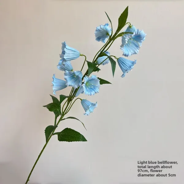 Summer Wedding Bouquet Artificial Silk Bellflowers - Image 14