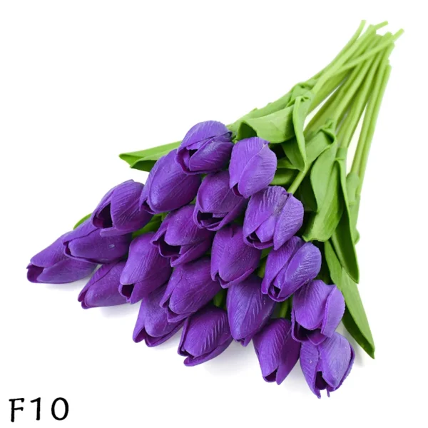 Artificial PU Tulip Bouquet – 5/10pcs Real Touch Flowers - Image 21