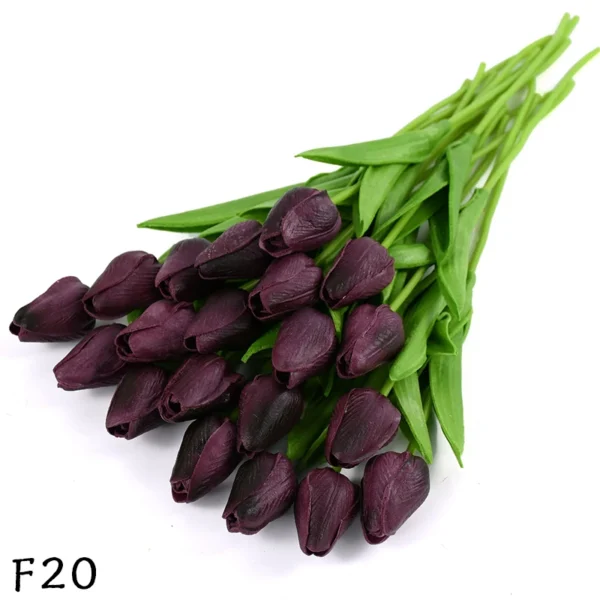 Artificial PU Tulip Bouquet – 5/10pcs Real Touch Flowers - Image 26