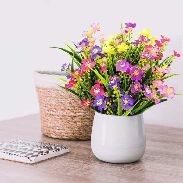 Summer Artificial Flowers Bouquet – UV Resistant Decor - Image 2