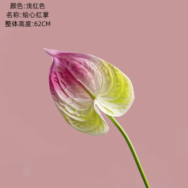 Artificial Anthurium Flowers – 10Pc Birthday Bouquet - Image 8