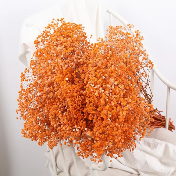Pink Beige Dried Baby’s Breath Bouquet – Home & Wedding - Image 11
