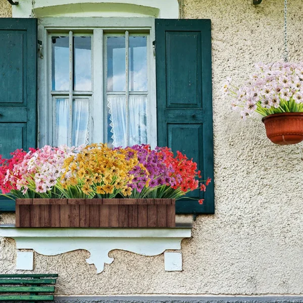Summer Artificial Flowers – UV Resistant Outdoor Decor - Image 21