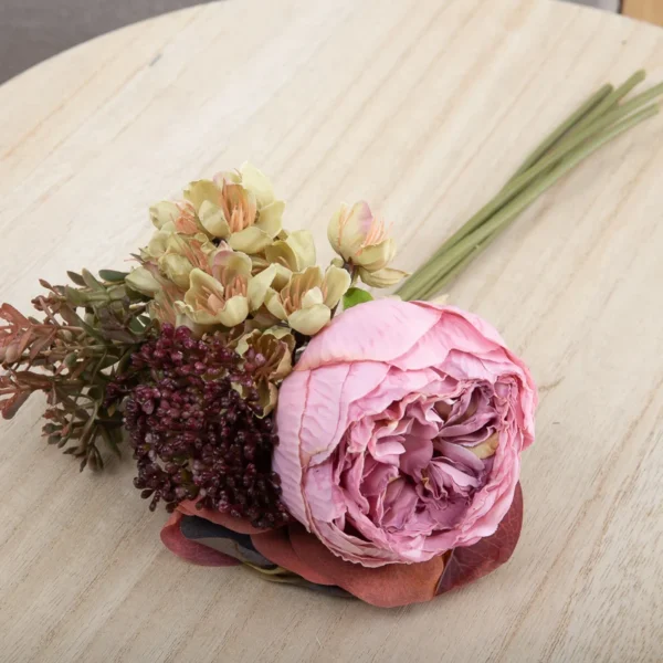 Artificial Silk Peony Bouquet – Wedding & Home Decor - Image 9