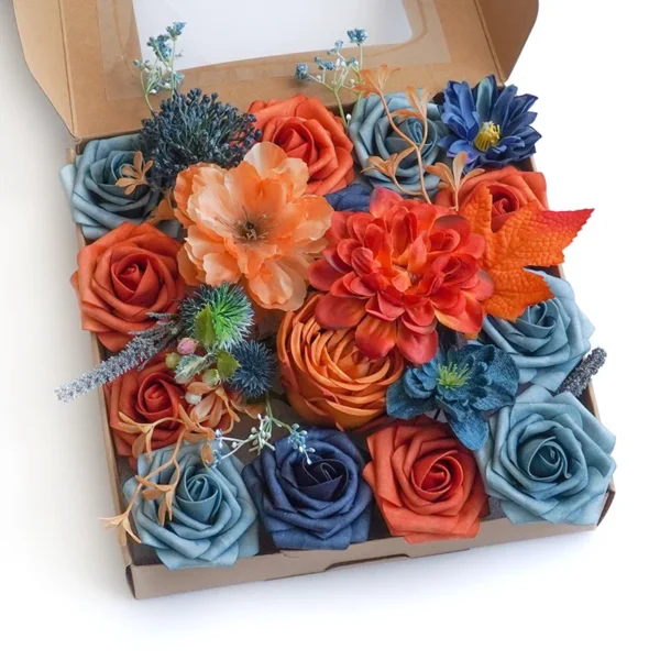YeeNanee Autumn Terracotta Artificial Flowers Set - Image 25