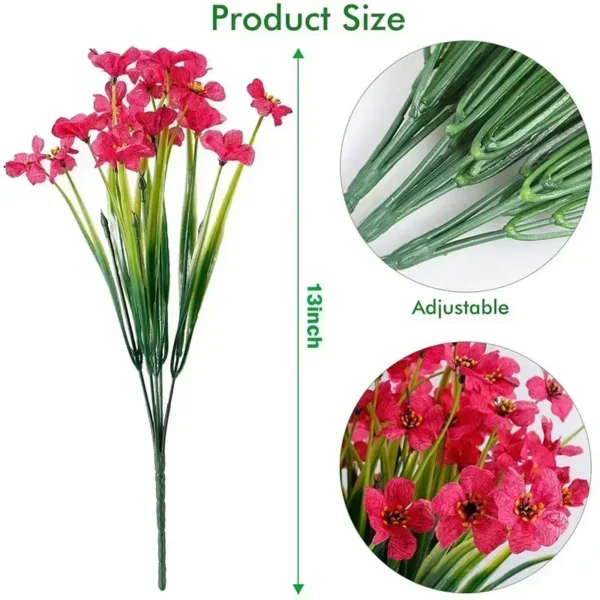Summer Artificial Flowers – UV Resistant Outdoor Decor - Image 13