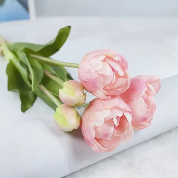 Luxury Silicone Tulip Bouquet 40cm Real Touch Flowers - Image 21