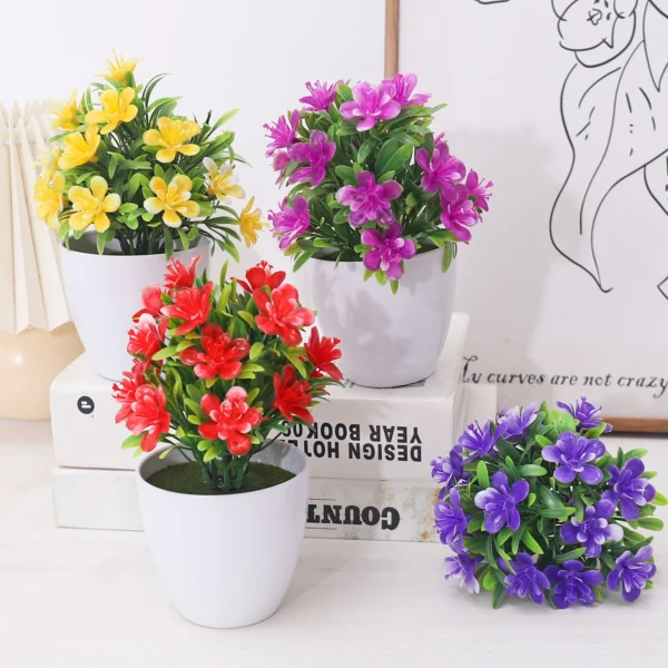 Plum Blossom Artificial Bonsai Plant – Wedding & Home Decor