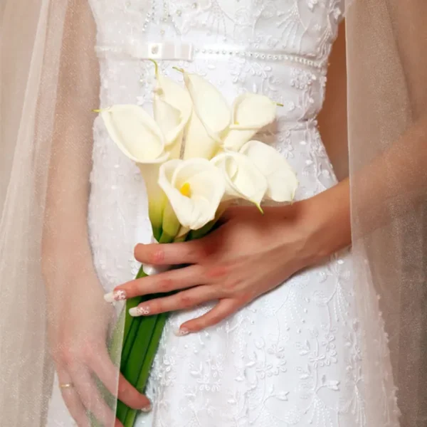 Real Touch Calla Lily Artificial Bouquet – 20pcs - Image 4