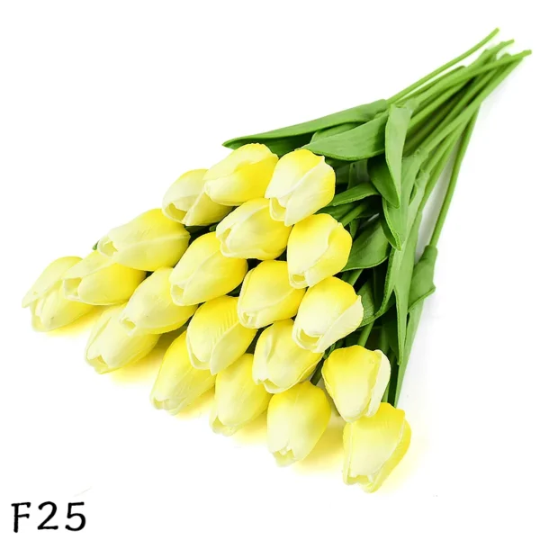 Artificial PU Tulip Bouquet – 5/10pcs Real Touch Flowers - Image 9