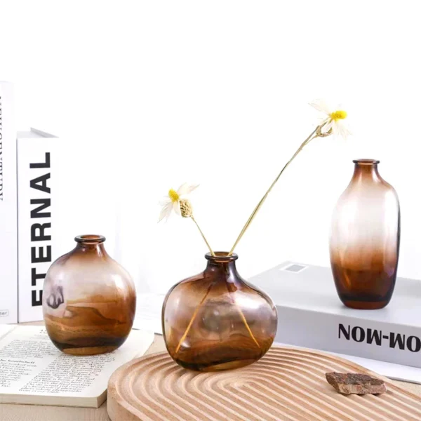 Retro Nordic Transparent Glass Vase for Flowers - Image 35