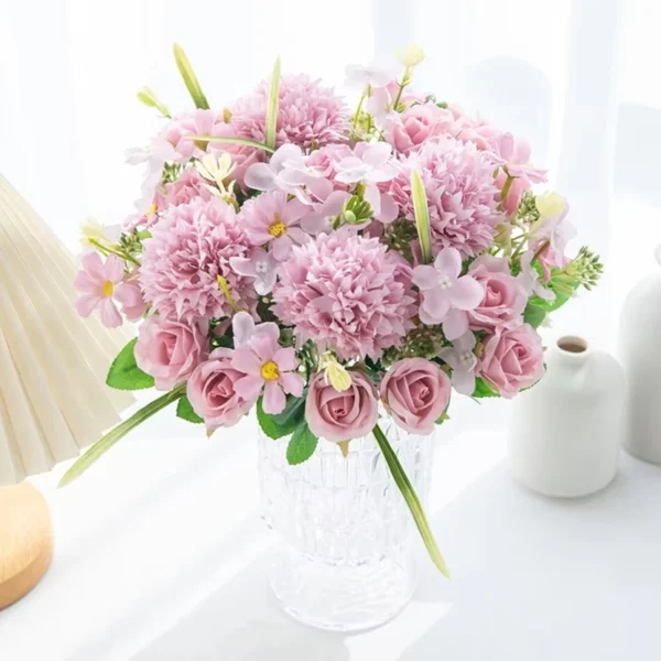 Silk Rose Bouquet – Elegant Artificial Flowers for Congratulations - Image 4