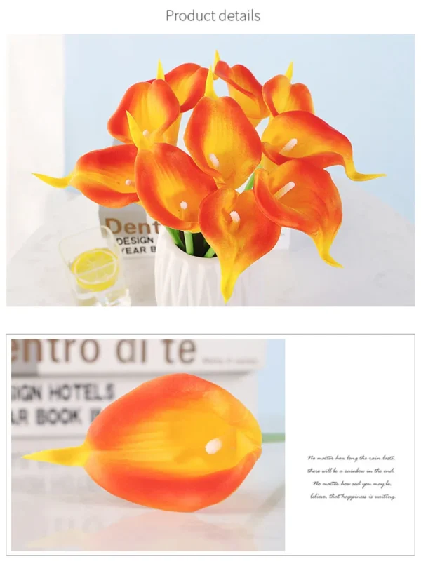 Spring Calla Lily Artificial Bouquet – 5Pcs - Image 19