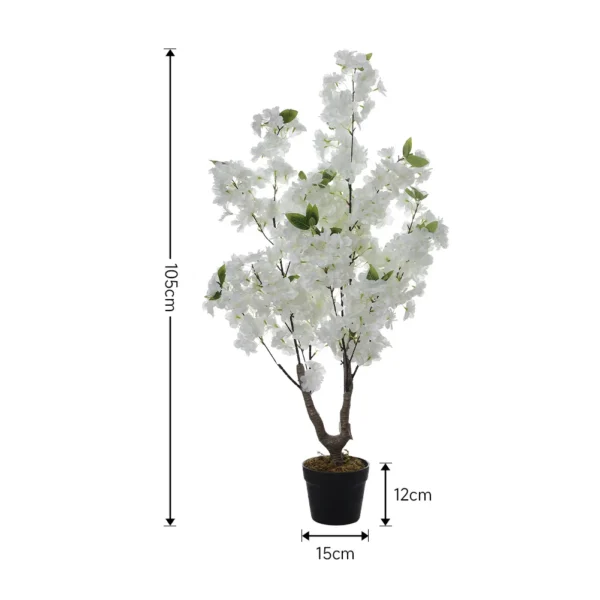 Breeins Artificial Rose Flower Green Tree in Pot – Anniversary - Image 10