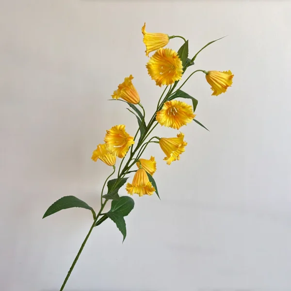 Summer Wedding Bouquet Artificial Silk Bellflowers - Image 2