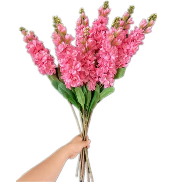 Silk Delphinium Faux Flowers – Anniversary Decor, 10pcs - Image 11