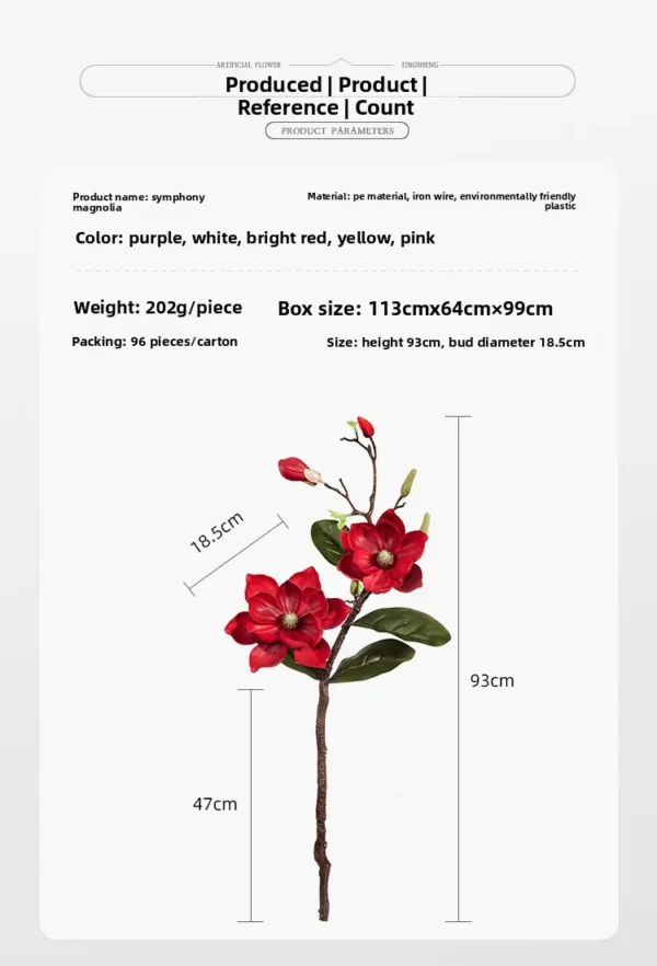 Winter Magnolia Artificial Flowers – Elegant Home & Wedding - Image 12
