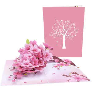 Cymbidium Orchids Pop-Up Greeting Card with Envelope