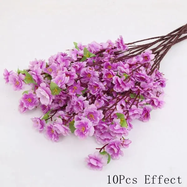 Silk Sakura Flower Bouquet – Artificial Roses for Decor - Image 17