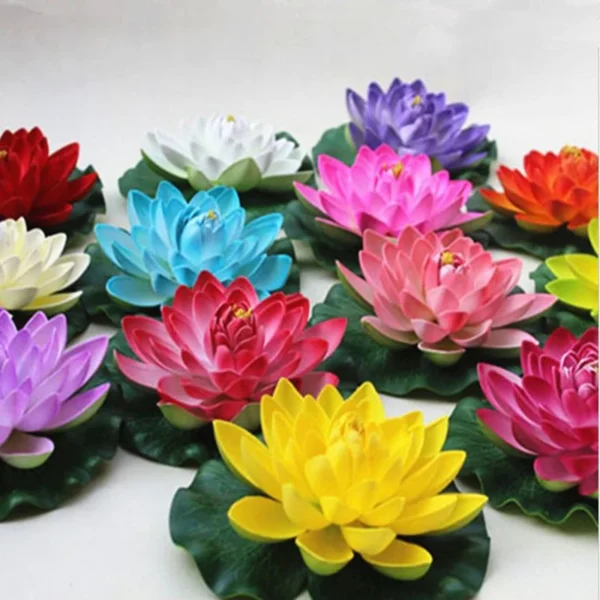 Artificial Floating Lotus Flowers for Pond & Wedding Decor - Image 3