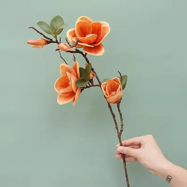 Luxury 78cm Magnolia Silk Orchid Branches – Home & Wedding - Image 4