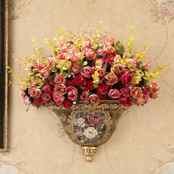 Silk Rose Bouquet – 21 Heads Wedding & Home Decoration - Image 6