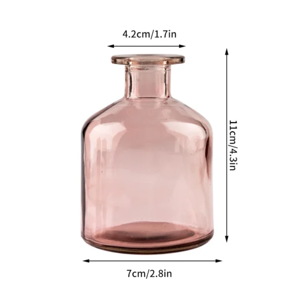 Clear Glass Bud Vase – Mini Hydroponic Wedding Decor - Image 27