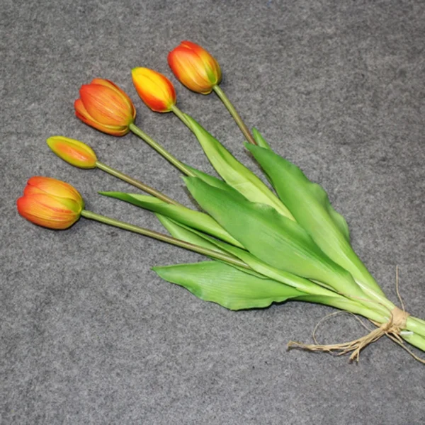 Luxury Real Touch Tulip Bouquet – Decorative Faux Flowers - Image 13