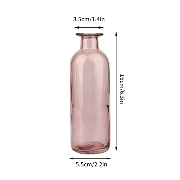 Clear Glass Bud Vase – Mini Hydroponic Wedding Decor - Image 28