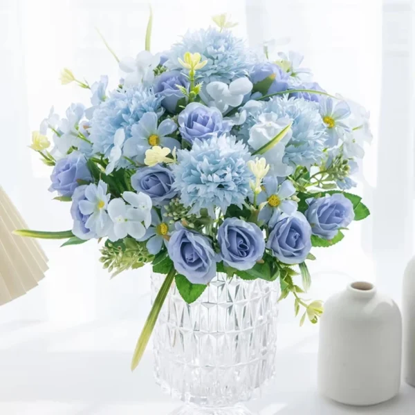Silk Rose Bouquet – Elegant Artificial Flowers for Congratulations - Image 6