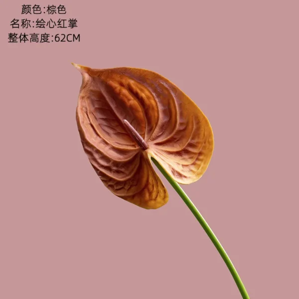 Artificial Anthurium Flowers – 10Pc Birthday Bouquet - Image 7