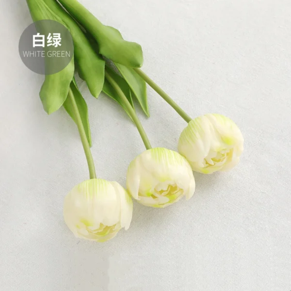 Luxury Real Touch Tulip Bouquet – 3pcs Latex Flowers - Image 11