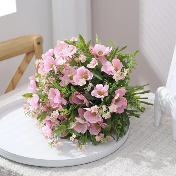 Artificial Silk Flower Bouquet – Wedding & Anniversary Decor