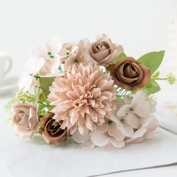 Silk Rose Bouquet – Wedding, Home & Party Decoration - Image 12