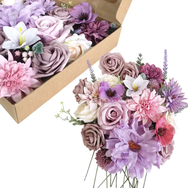 YeeNanee Autumn Terracotta Artificial Flowers Set - Image 27