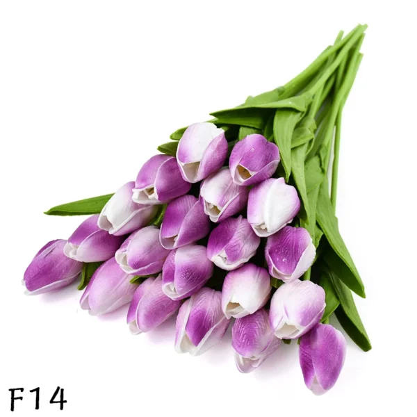 Artificial PU Tulip Bouquet – 5/10pcs Real Touch Flowers - Image 25