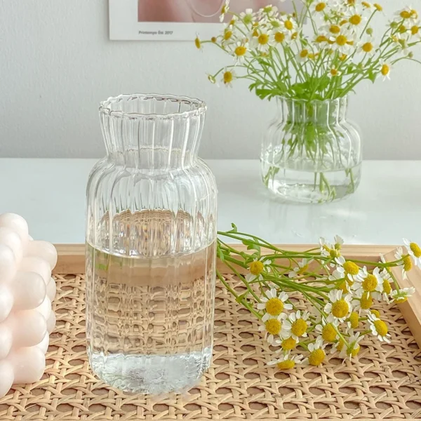 Clear Glass Bud Vase – Mini Hydroponic Wedding Decor - Image 47