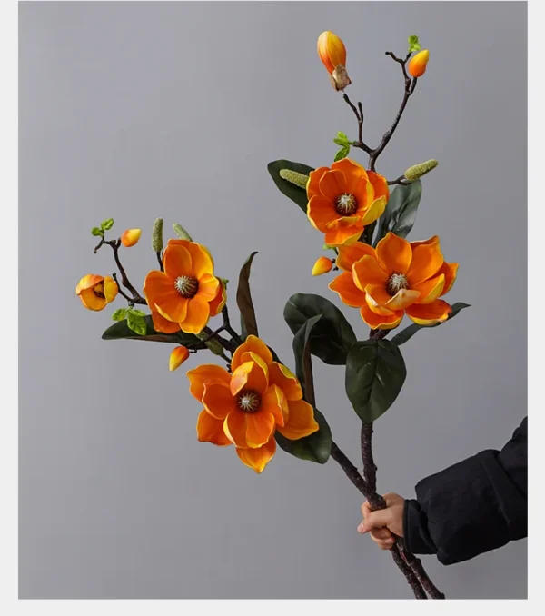Winter Magnolia Artificial Flowers – Elegant Home & Wedding - Image 19