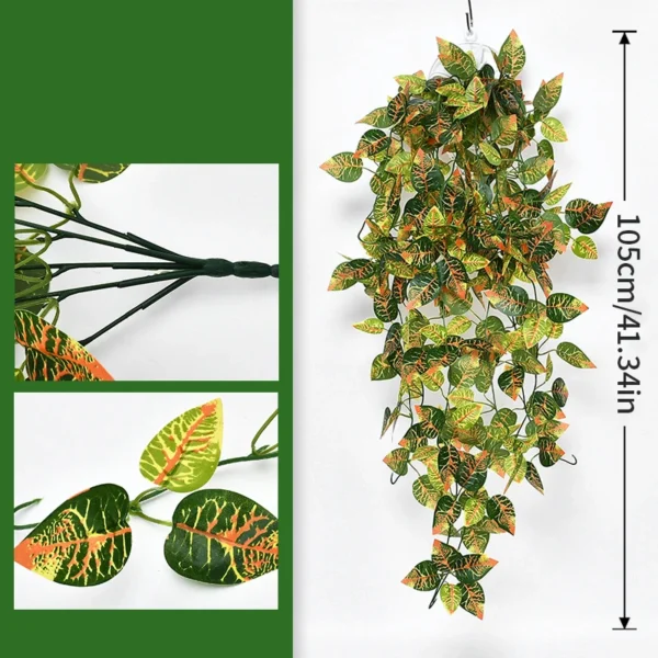 105cm Faux Green Ivy Hanging Vines for Wedding & Home - Image 4