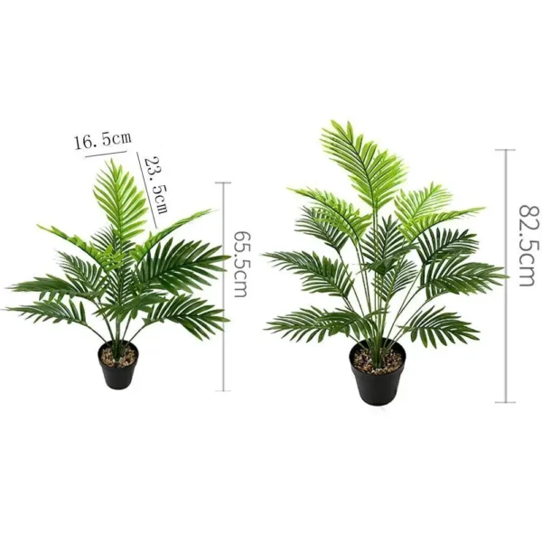 Large Artificial Palm Tree in Pot – 1-2pcs Faux Plant - Image 4