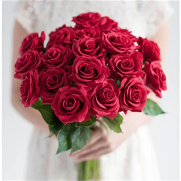 11pcs Real Touch Artificial Rose Bouquet – Home & Events - Image 17