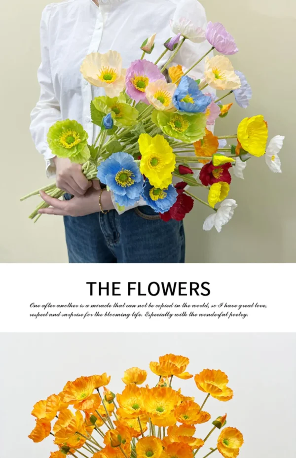 Summer Silk Bouquet – Artificial Flowers for Home Decor - Image 26
