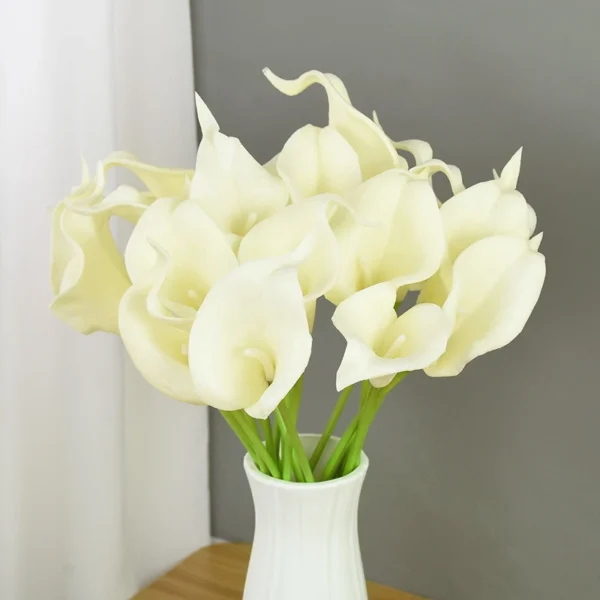 Artificial Calla Lily Bouquet – 5/10Pcs Wedding Flowers - Image 18