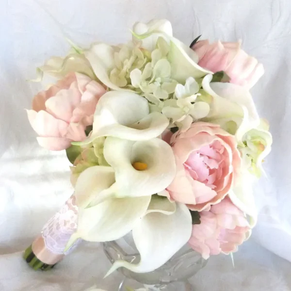 Spring Calla Lily Artificial Bouquet – 5Pcs - Image 27